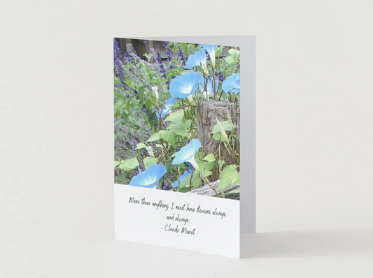 More than anything, I must have flowers