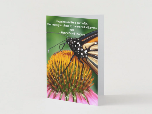 HAPPINESS IS LIKE A BUTTERFLY